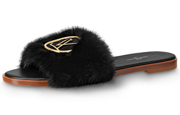 (Women) Louis Vuitton Lock It 'Mink Black' Slides 1A5J1J