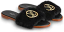 Shop (W) Louis Vuitton Lock It 'Mink Black' Selipar. 1A5J1J