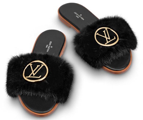 (Women) Louis Vuitton Lock It 'Mink Black' Slides 1A5J1J Purchase (Women) Louis Vuitton Lock It 'Mink Black' Slides 1A5J1J