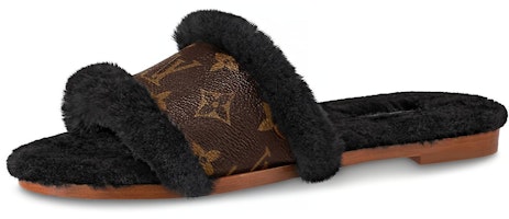 (Women) Louis Vuitton Lock It 'Patent Monogram Canvas with Mink Fur Brown' 1A8765 (Women) Louis Vuitton Lock It 'Patent Monogram Canvas with Mink Fur Brown' 1A8765
