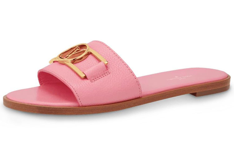 (Women) Louis Vuitton Lock It 'Powder Pink' Slides 1A652V