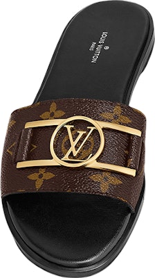 (Women) Louis Vuitton Lock It Flat Mule 'Black' 1A64MM Purchase (Women) Louis Vuitton Lock It Flat Mule 'Black' 1A64MM