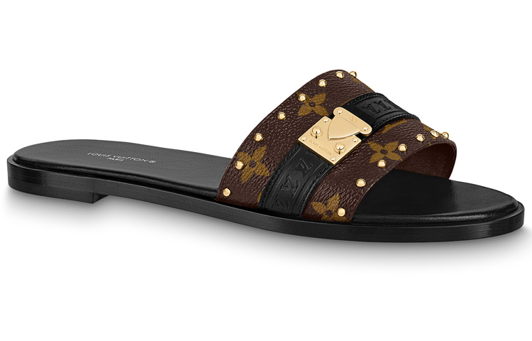 Order 路易威登 Lock It 套餐平跟 時尚涼拖 女款 棕色