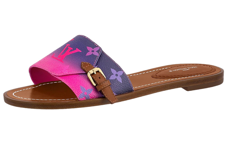 (Women) Louis Vuitton Lock It Flat Mule 'Rose Clair' 1AA0YX