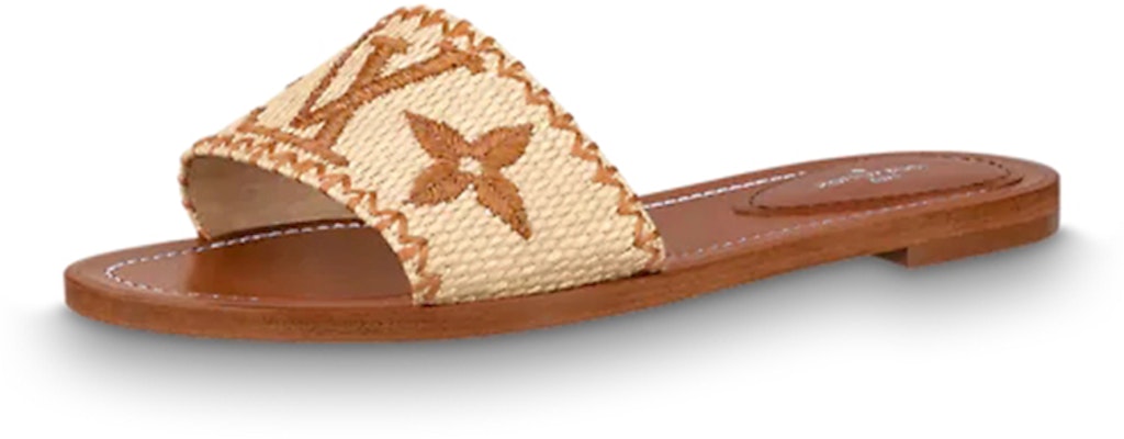 (Women) Louis Vuitton Lock It Flat Sandal 'Light Brown' 1A8SVE Buy (Women) Louis Vuitton Lock It Flat Sandal 'Light Brown' 1A8SVE