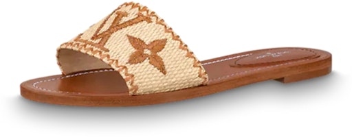 (Women) Louis Vuitton Lock It Flat Sandal 'Light Brown' 1A8SVE (Women) Louis Vuitton Lock It Flat Sandal 'Light Brown' 1A8SVE