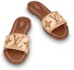 Shop (W) Sandal Rata Louis Vuitton Lock It 'Coklat Muda' 1A8SVE