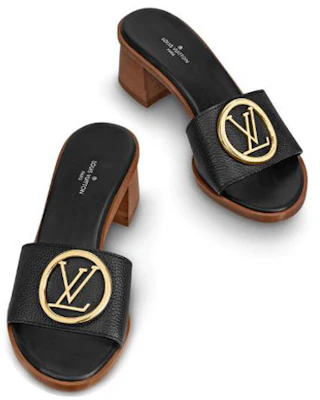 (W) 路易威登 Lock It 高跟凉鞋 '黑色' 1A57DG Purchase (W) 路易威登 Lock It 高跟凉鞋 '黑色' 1A57DG