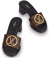 Purchase (Women) Louis Vuitton Lock It Heeled Mules 'Monogram' 1A578B
