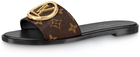 (Women) Louis Vuitton Lock It Monogram 'Canvas Coated' Slipper 1A5771 (Women) Louis Vuitton Lock It Monogram 'Canvas Coated' Slipper 1A5771