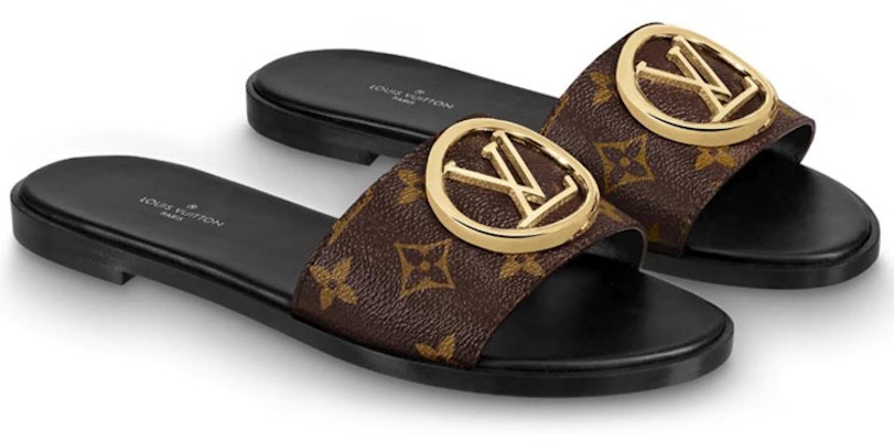 (Women) Louis Vuitton Lock It Monogram 'Canvas Coated' Slipper 1A5771 Lookbook (Women) Louis Vuitton Lock It Monogram 'Canvas Coated' Slipper 1A5771