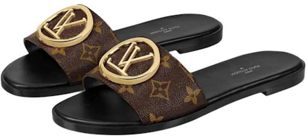 Shop (W) 루이비통 락잇 모노그램 슬리퍼 (or LV 락잇 모노그램 슬리퍼 for brevity) 1A5771