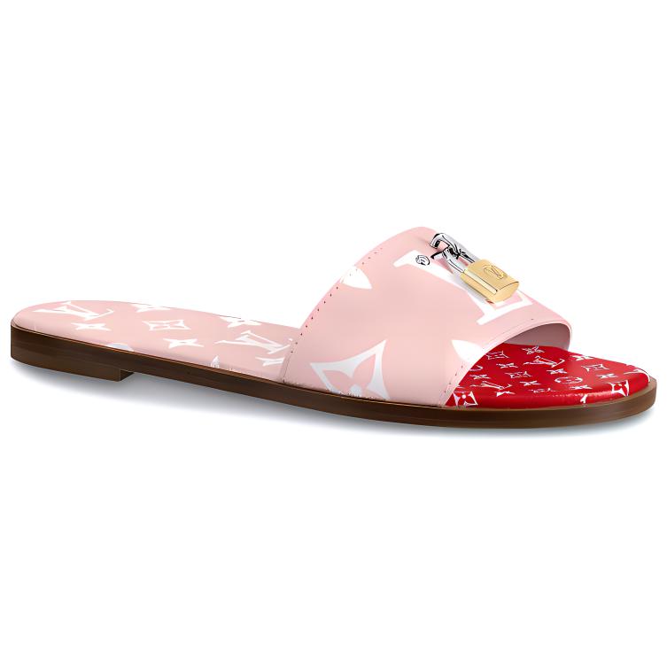 Order (W) 路易威登粉色Monogram帆布Lock It鞋 1A5817