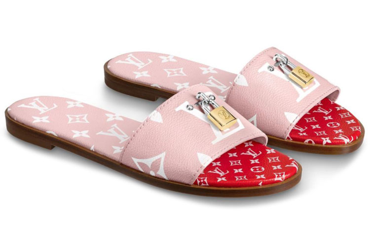 Lookbook (W) 路易威登粉色Monogram帆布Lock It鞋 1A5817