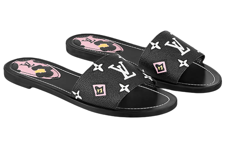 Lookbook (W) 路易威登 黑色时尚款 Lock It 凉鞋 1A943H