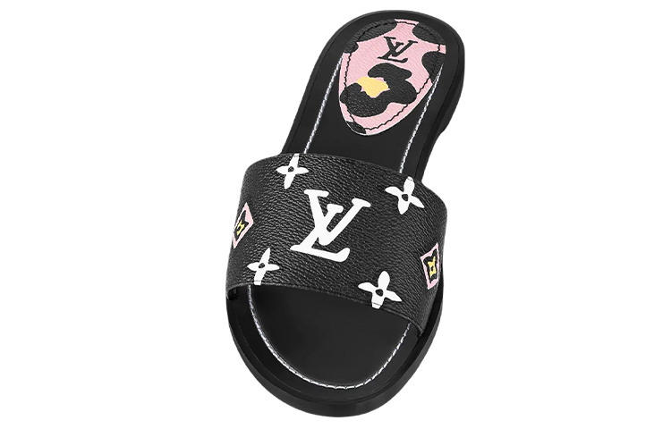 Shop (W) 路易威登 黑色时尚款 Lock It 凉鞋 1A943H