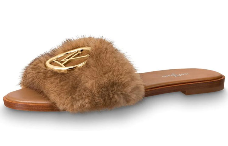 (Women) Louis Vuitton Lock It Slide 'Amber Brown Mink' 1A5BRS