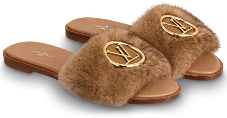 (Women) Louis Vuitton Lock It Slide 'Amber Brown Mink' 1A5BRS Shop (Women) Louis Vuitton Lock It Slide 'Amber Brown Mink' 1A5BRS