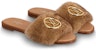 (W) Louis Vuitton Lock It Slide 'Amber Brown Mink' Coklat Amber Mewah 1A5BRS