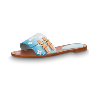 (W) LV Lock It Slide 'Brown Blue'