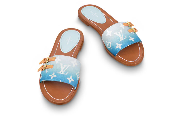Shop (W) 루이비통 락잇 슬라이드 (브라운 블루) 1A8T79