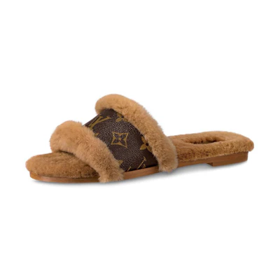 (W) LV Lock It Slide 'Brown Mink'