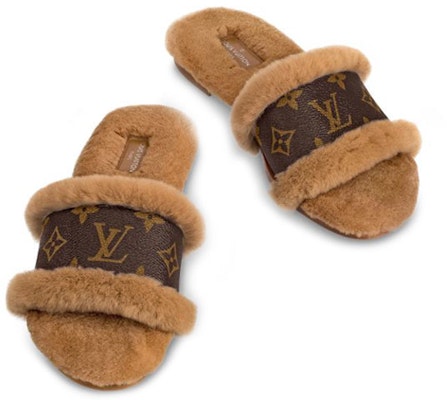 (Women) Louis Vuitton Lock It Slide 'Brown Mink' 1A876V Shop (Women) Louis Vuitton Lock It Slide 'Brown Mink' 1A876V