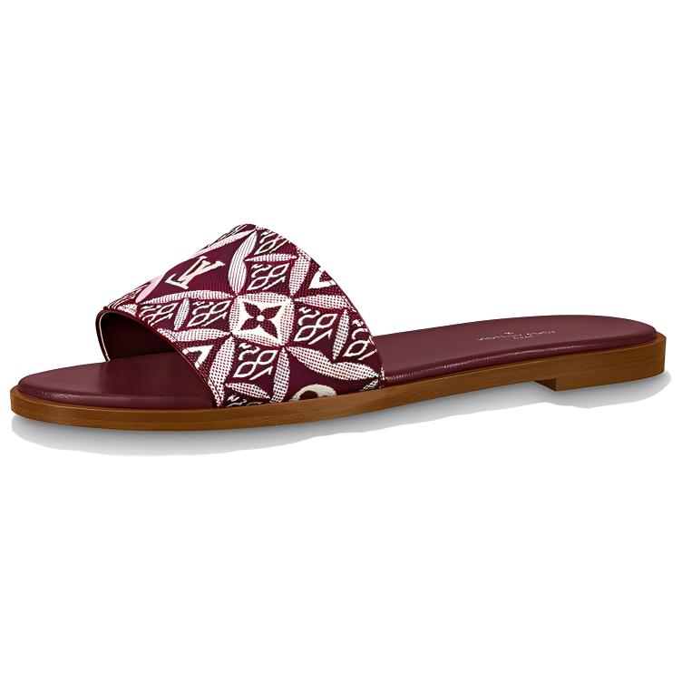 (Women) Louis Vuitton Lock It Slide 'Red White' 1A8D78