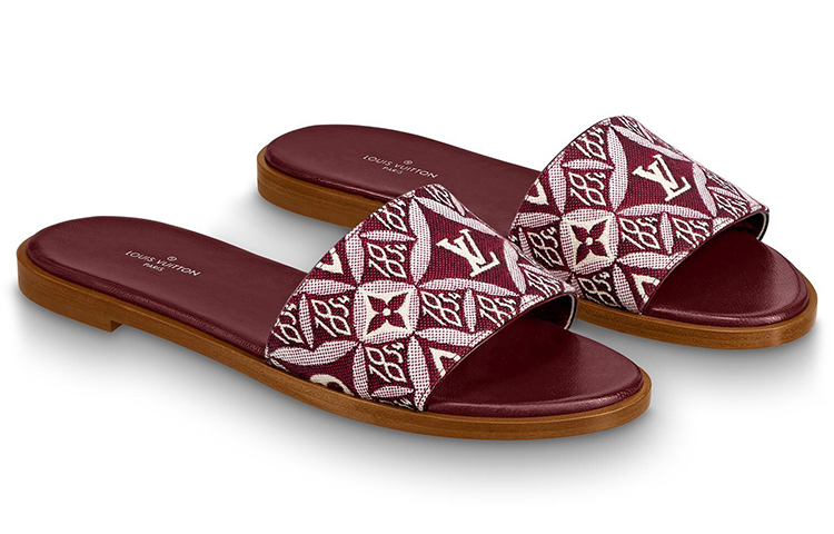 Lookbook (W) 路易威登Lock It Slide“红白”拖鞋 1A8D78