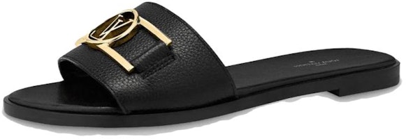 (Women) Louis Vuitton Lock It Slides 'Black' 1A64YP (Women) Louis Vuitton Lock It Slides 'Black' 1A64YP