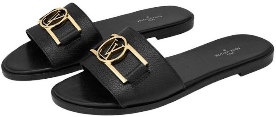 (Women) Louis Vuitton Lock It Slides 'Black' 1A64YP Lookbook (Women) Louis Vuitton Lock It Slides 'Black' 1A64YP