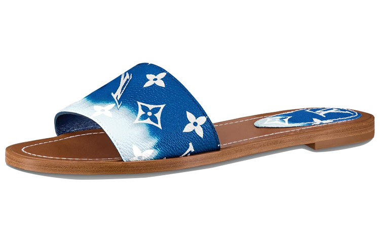 (Women) Louis Vuitton Lock It Slides 'Blue Monogram' 1A7TO6
