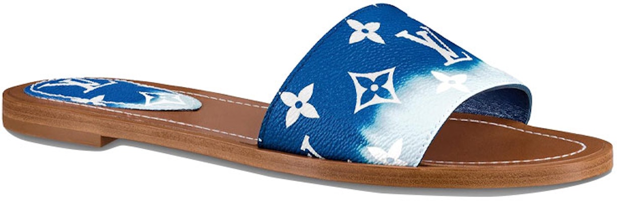 (Women) Louis Vuitton Lock It Slides 'Blue Monogram' 1A7TO6 Order (Women) Louis Vuitton Lock It Slides 'Blue Monogram' 1A7TO6