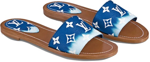 (W) 路易威登蓝色字母印花Lock It拖鞋 1A7TO6 Lookbook (W) 路易威登蓝色字母印花Lock It拖鞋 1A7TO6