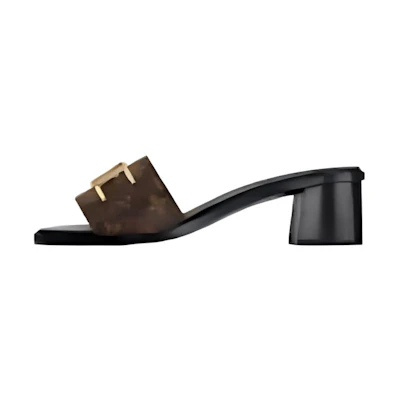 (W) LV Lock It Slides 'Brown Monogram with Gold Plate'