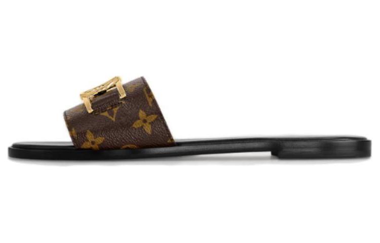 (Women) Louis Vuitton Lock It Slides 'Glossy Monogram' 1A64MI