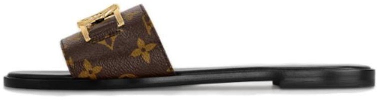 (Women) Louis Vuitton Lock It Slides 'Glossy Monogram' 1A64MI (Women) Louis Vuitton Lock It Slides 'Glossy Monogram' 1A64MI