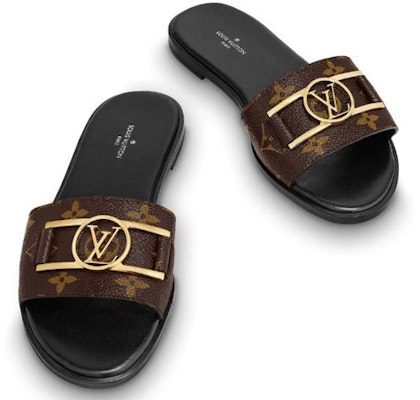 (Women) Louis Vuitton Lock It Slides 'Glossy Monogram' 1A64MI Purchase (Women) Louis Vuitton Lock It Slides 'Glossy Monogram' 1A64MI