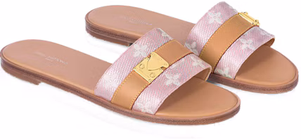 Shop (Women) Louis Vuitton Lock It Slides 'Pink Monogram with Brown' 1ABV19