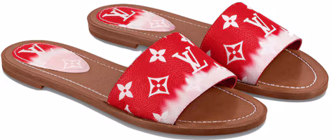 Shop (W) Louis Vuitton Sandalias Lock It 'Monograma Rojo' 1A7TNC