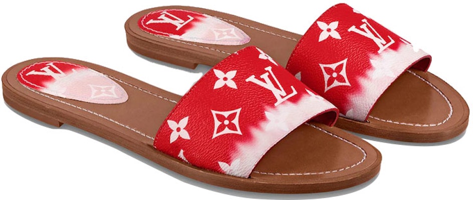 (Women) Louis Vuitton Lock It Slides 'Red Monogram' 1A7TNC Shop (Women) Louis Vuitton Lock It Slides 'Red Monogram' 1A7TNC