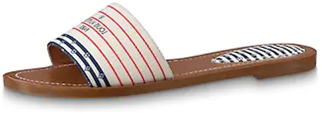 (Women) Louis Vuitton Lock It Slides 'Red White Blue' 1A7U39 Buy (Women) Louis Vuitton Lock It Slides 'Red White Blue' 1A7U39