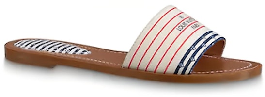 (W) 路易威登锁扣拖鞋‘红白蓝’ 1A7U39 Order (W) 路易威登锁扣拖鞋‘红白蓝’ 1A7U39