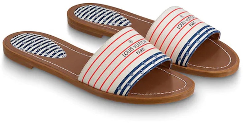 (Women) Louis Vuitton Lock It Slides 'Red White Blue' 1A7U39 Shop (Women) Louis Vuitton Lock It Slides 'Red White Blue' 1A7U39