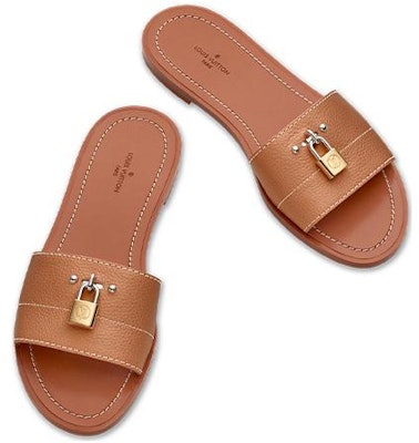 (Women) Louis Vuitton Lock It Slipper 'Comfortable Brown' 1A3C9F Lookbook (Women) Louis Vuitton Lock It Slipper 'Comfortable Brown' 1A3C9F