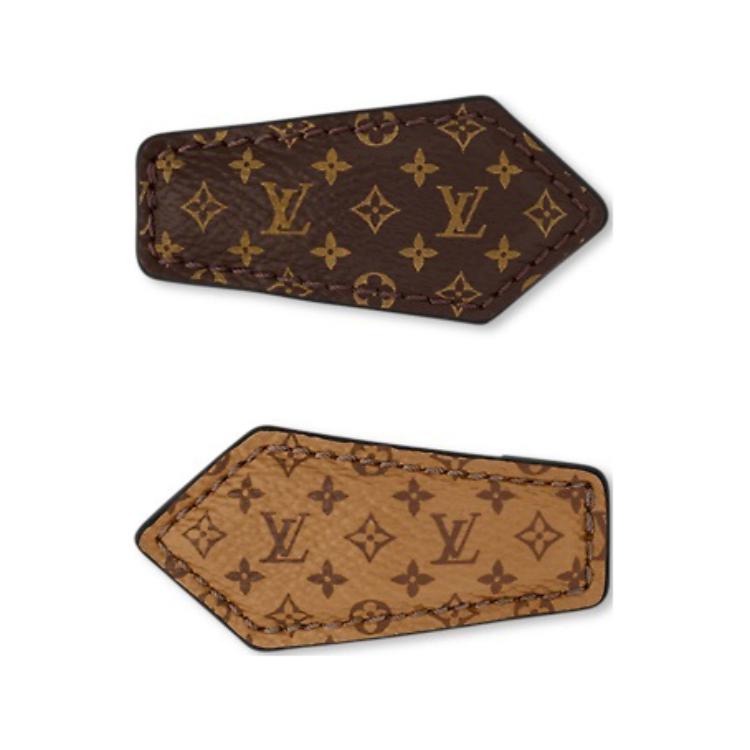 (Women) LOUIS VUITTON Logo Canvas Hair Clip for Women in Brown. M02185