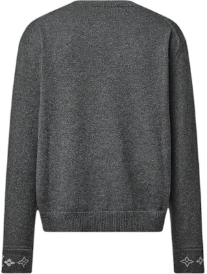 (Women) LOUIS VUITTON Logo Crewneck Cashmere Sweater Dark Gray 1AGJWD Lookbook (Women) LOUIS VUITTON Logo Crewneck Cashmere Sweater Dark Gray 1AGJWD