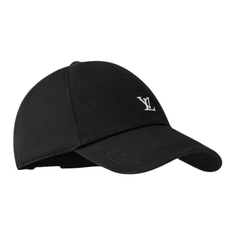 Lookbook (Women) Louis Vuitton Logo Design Black Cotton Baseball Cap M5154M