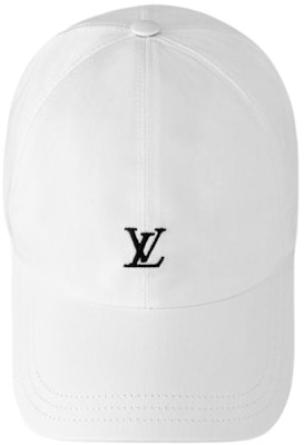 (W) 路易威登白色棉质棒球帽Logo设计帽子 M5068 Shop (W) 路易威登白色棉质棒球帽Logo设计帽子 M5068