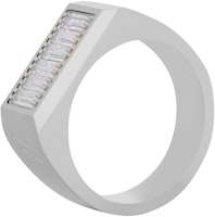 (Women) LOUIS VUITTON Logo Design Metal Ring Silver M0983M (Women) LOUIS VUITTON Logo Design Metal Ring Silver M0983M